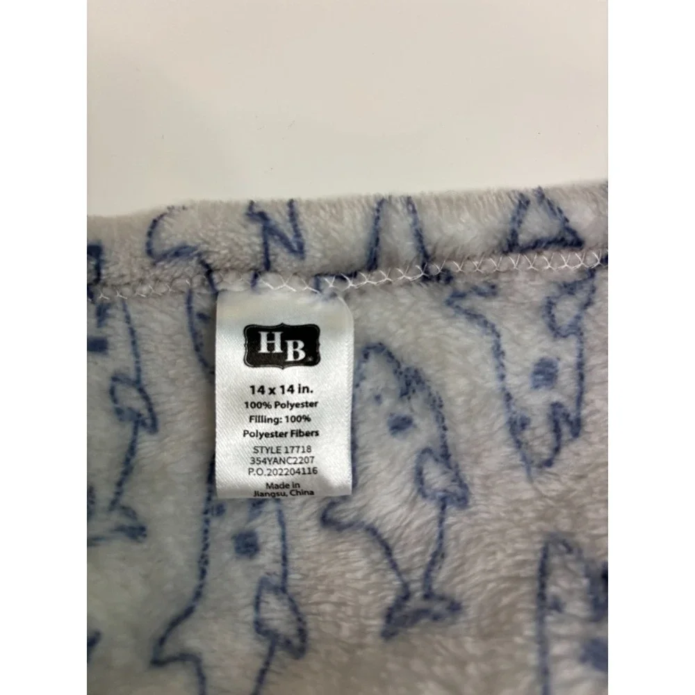 Hudson HB Baby Shark Lovey Security Blanket Grey Blue VERY FAST SHIPPING